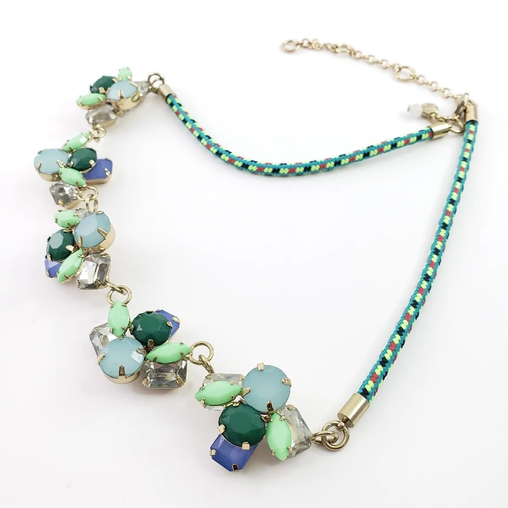 Crewcuts Statement Necklace Cording + Rhinestones